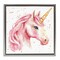 Stupell Industries Pink Unicorn with Paint Splatter Floating Frame, design by Creative Studio